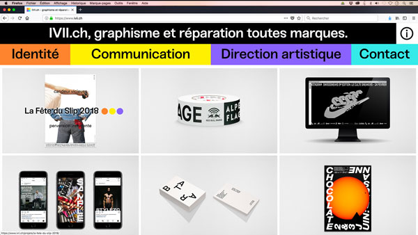 design et programmation web: site IVII.ch