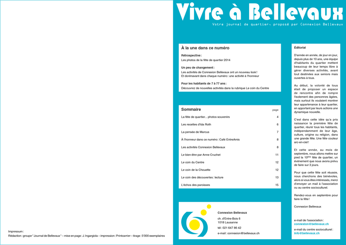graphisme print: brochure / journal 16 pages