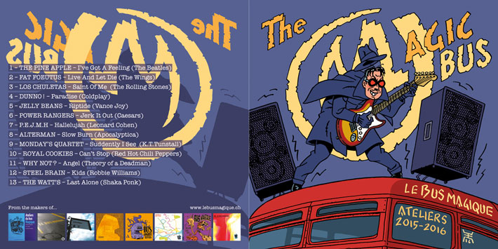 graphisme print: habillage CD : livret 4 pages, label et dos
